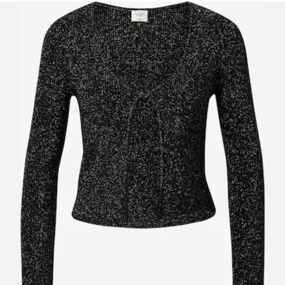 Black and White Knit Cardigan